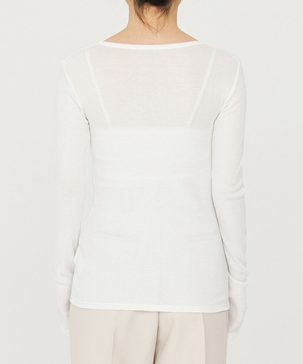 uncrave アルビニスタシフォンテレコ ボートネック カットソー（uncrave STANDARD） 