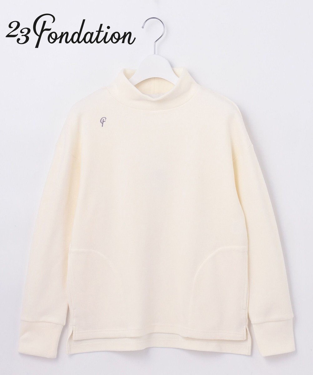 23区GOLF 【23Fondation/WOMEN】【吸湿発熱】モックネック プルオーバー 