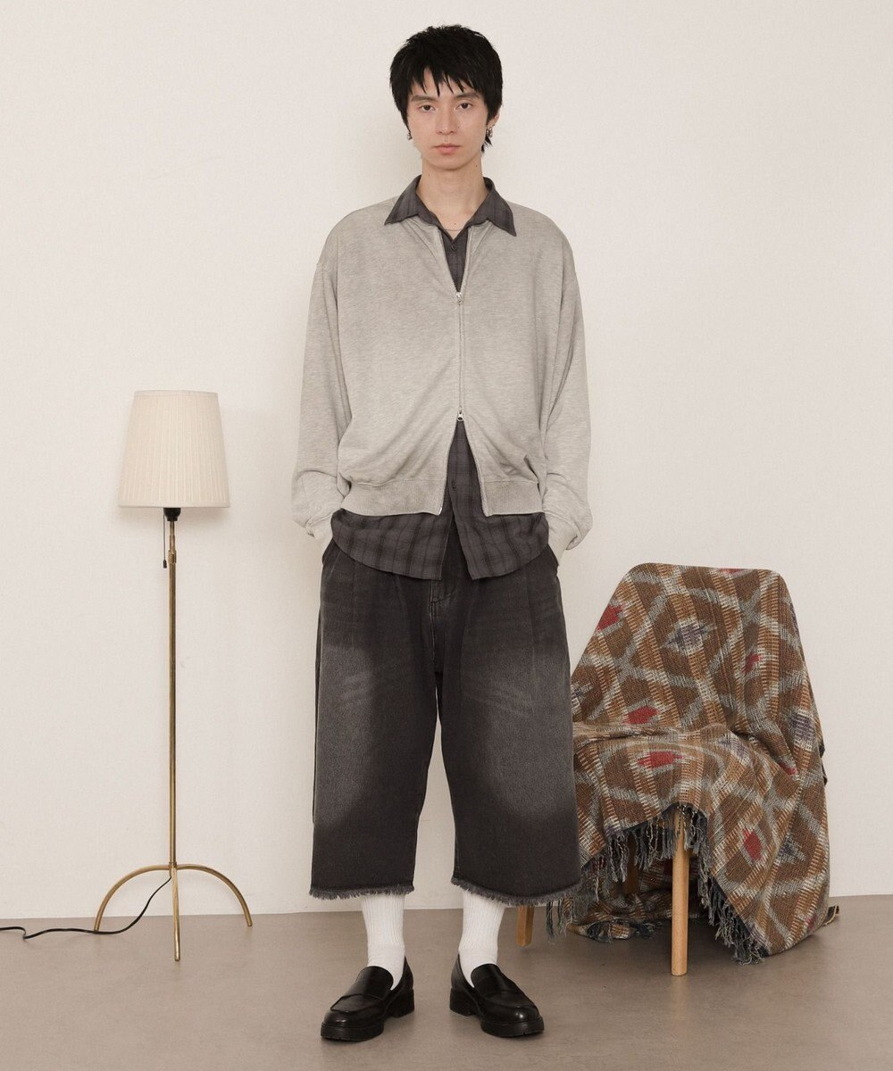 WEGO ブラストダブルZIPスウェットカーディガン 