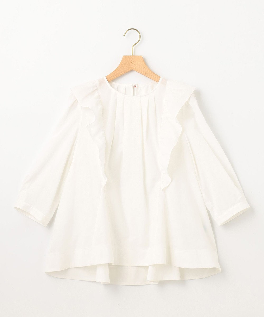 組曲 【WEB限定】ナチュラルローン ペプラムブラウス 
