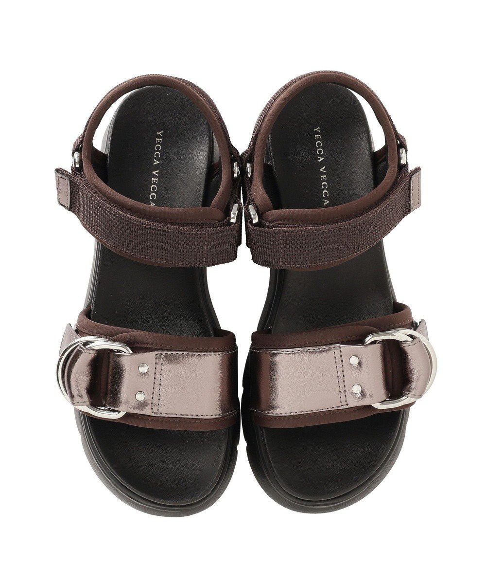 YECCA VECCA バックルスポーツサンダル 