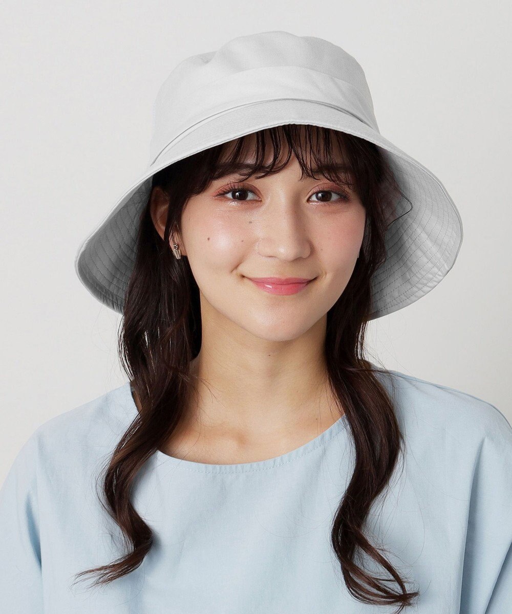 MOONBAT 【洗える】FURLA(フルラ) シャンブレー中つばダウンハット 