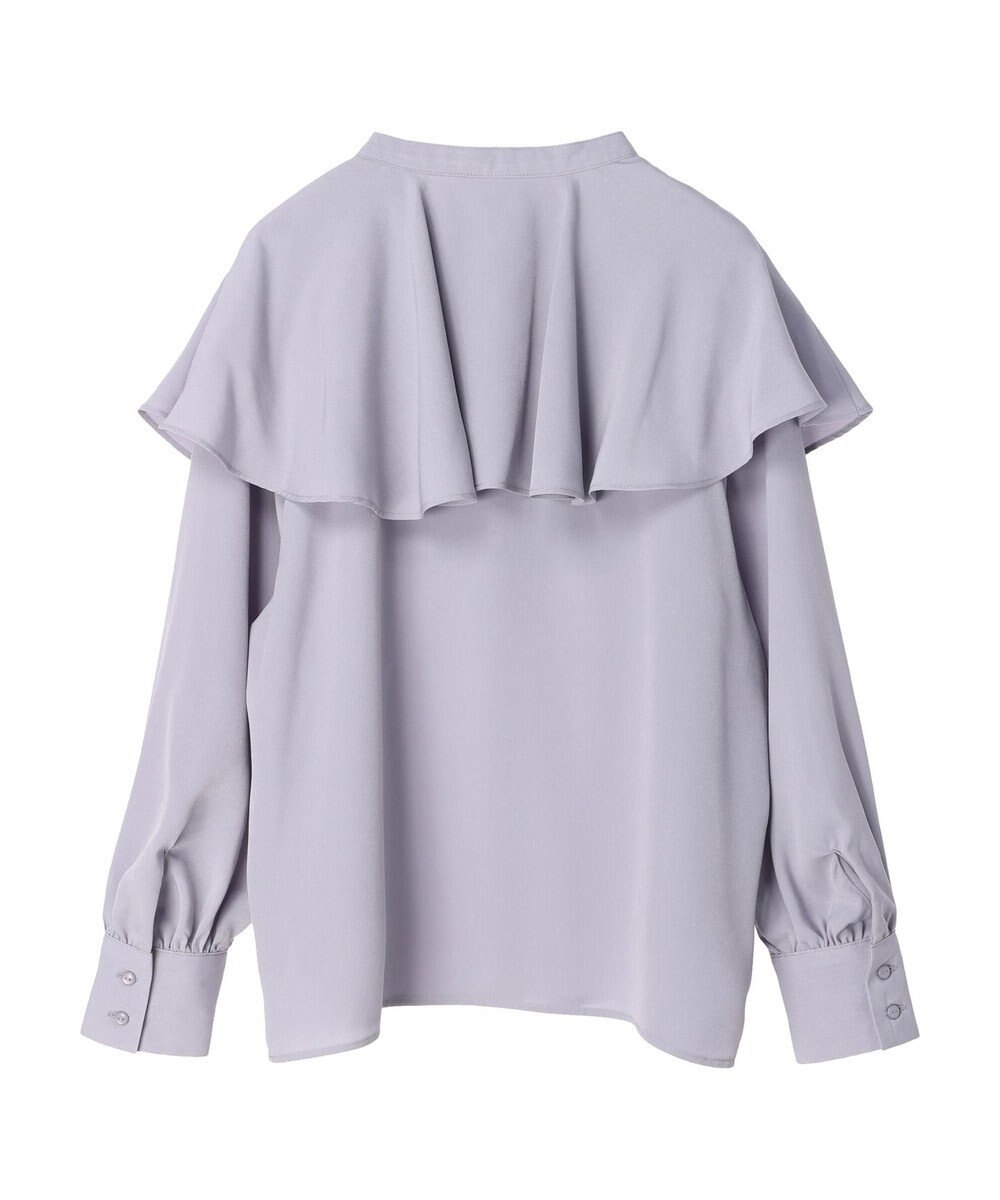 earth music&ecology ケープカラーブラウス 