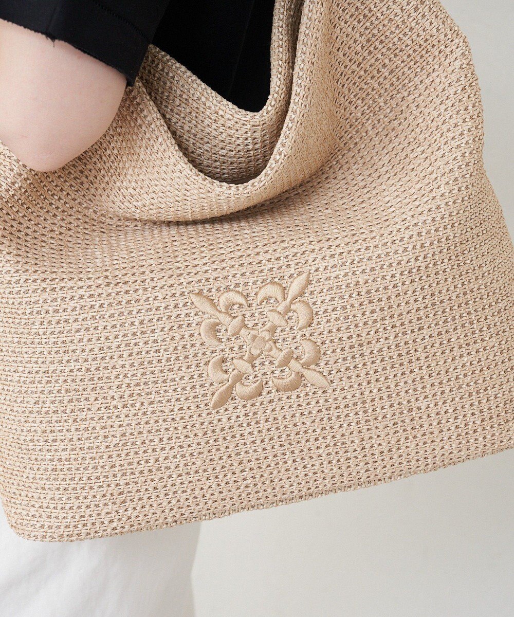 russet ナイロンラフィアワンショルダーバッグ(CE-1714) 