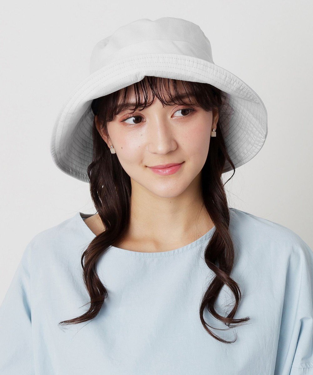 MOONBAT 【洗える】FURLA(フルラ) シャンブレー中つばダウンハット 