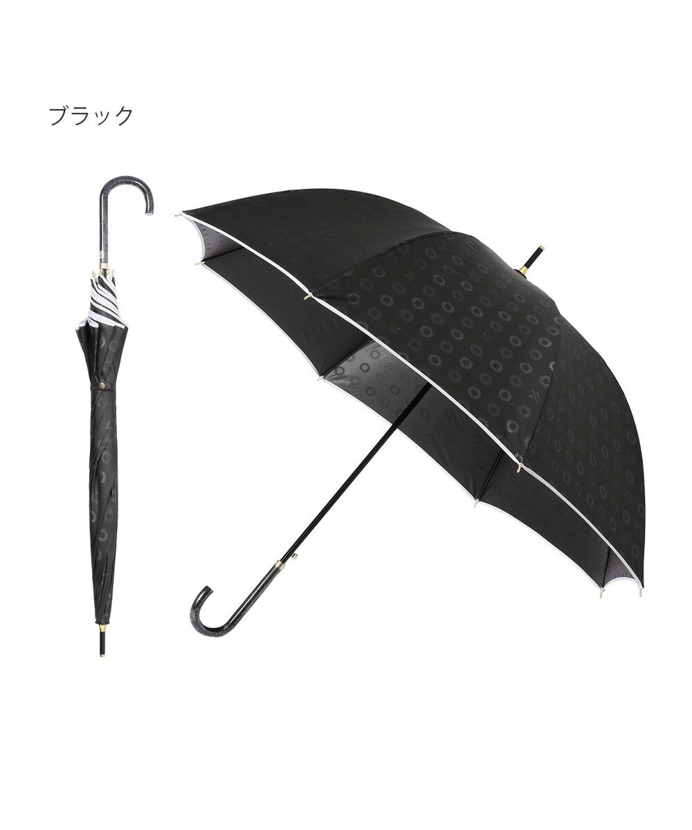 MOONBAT LANVIN en Bleu 長傘 ジャカード×パイピング 