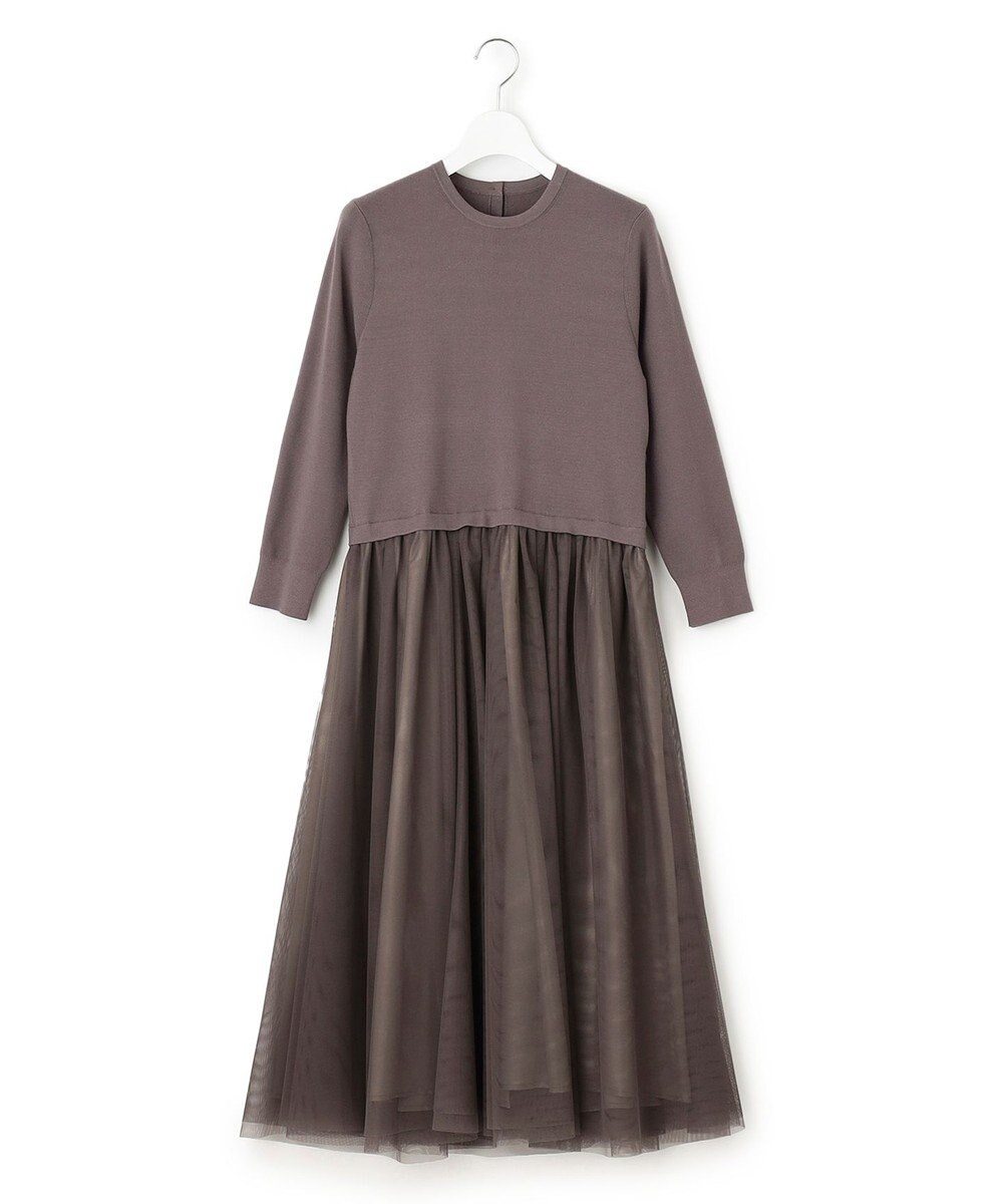 23区 【洗える】チュールコンビ ワンピース 