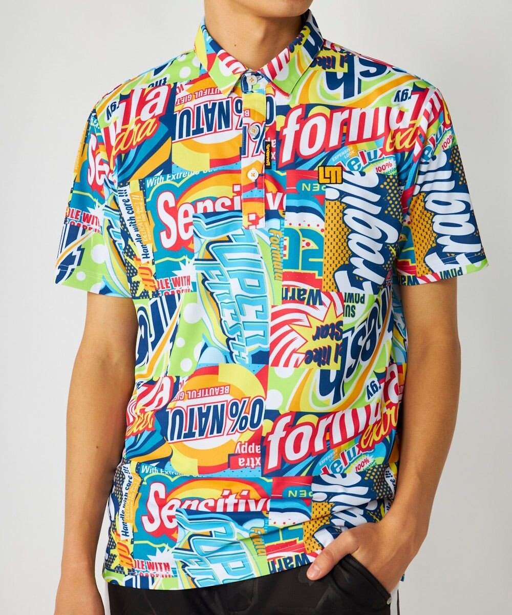 FILA GOLF／marie claire 【Loudmouth】総柄ポロシャツ 