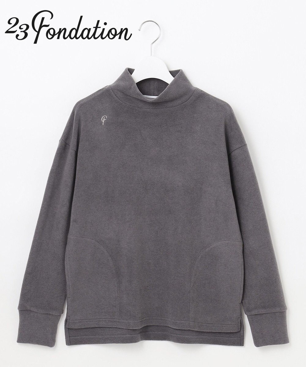 23区GOLF 【23Fondation/WOMEN】【吸湿発熱】モックネック プルオーバー 