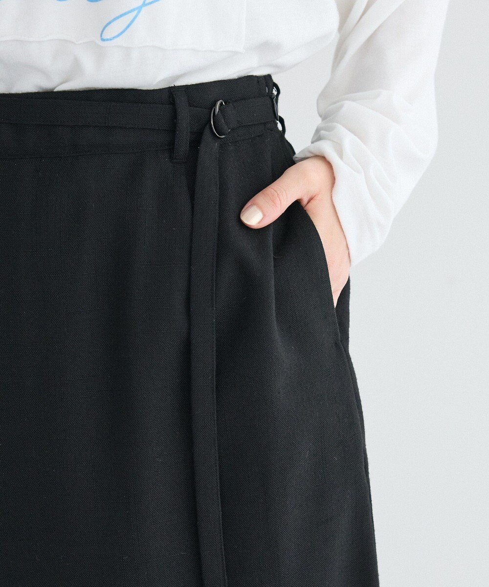 CRAFT STANDARD BOUTIQUE リネンライクラップ風スカート 