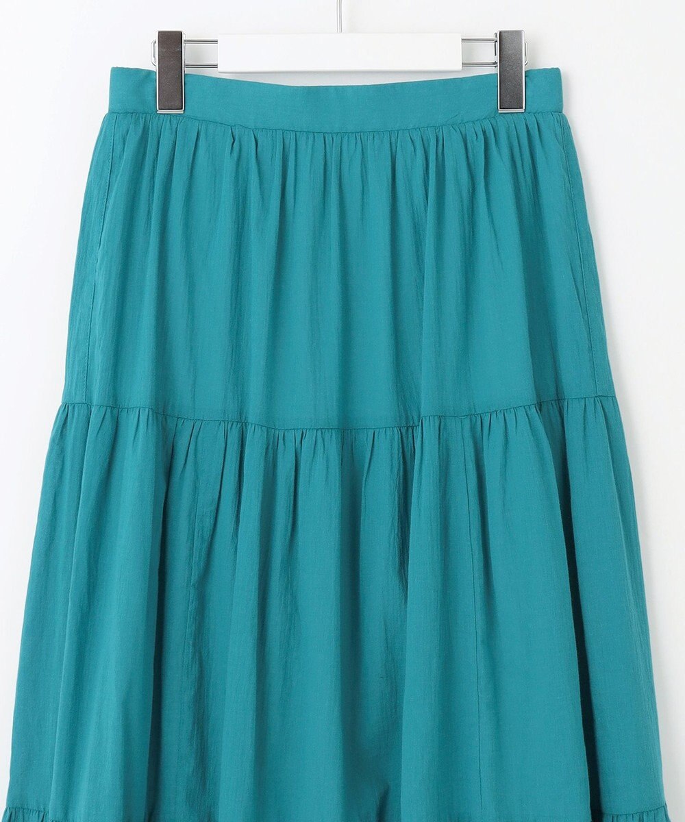 Feroux 【洗える】コットンボイルティアード スカート 