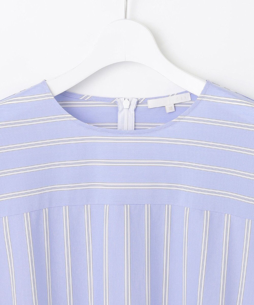 自由区 S 【WEB限定・洗える】ストライプハイゲージジャージー カットソー 