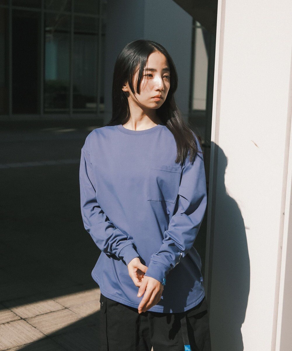 SHARE PARK LADIES 【UNISEX】吸水速乾 ショルダーロゴロングスリーブTシャツ（S・Mサイズ） 