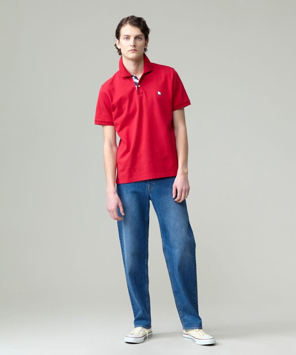 J.PRESS MEN 気品と愛嬌のバランスが抜群！【J.PRESS人気NO1ポロシャツ】 バックブルカノコレジメン ポロシャツ 