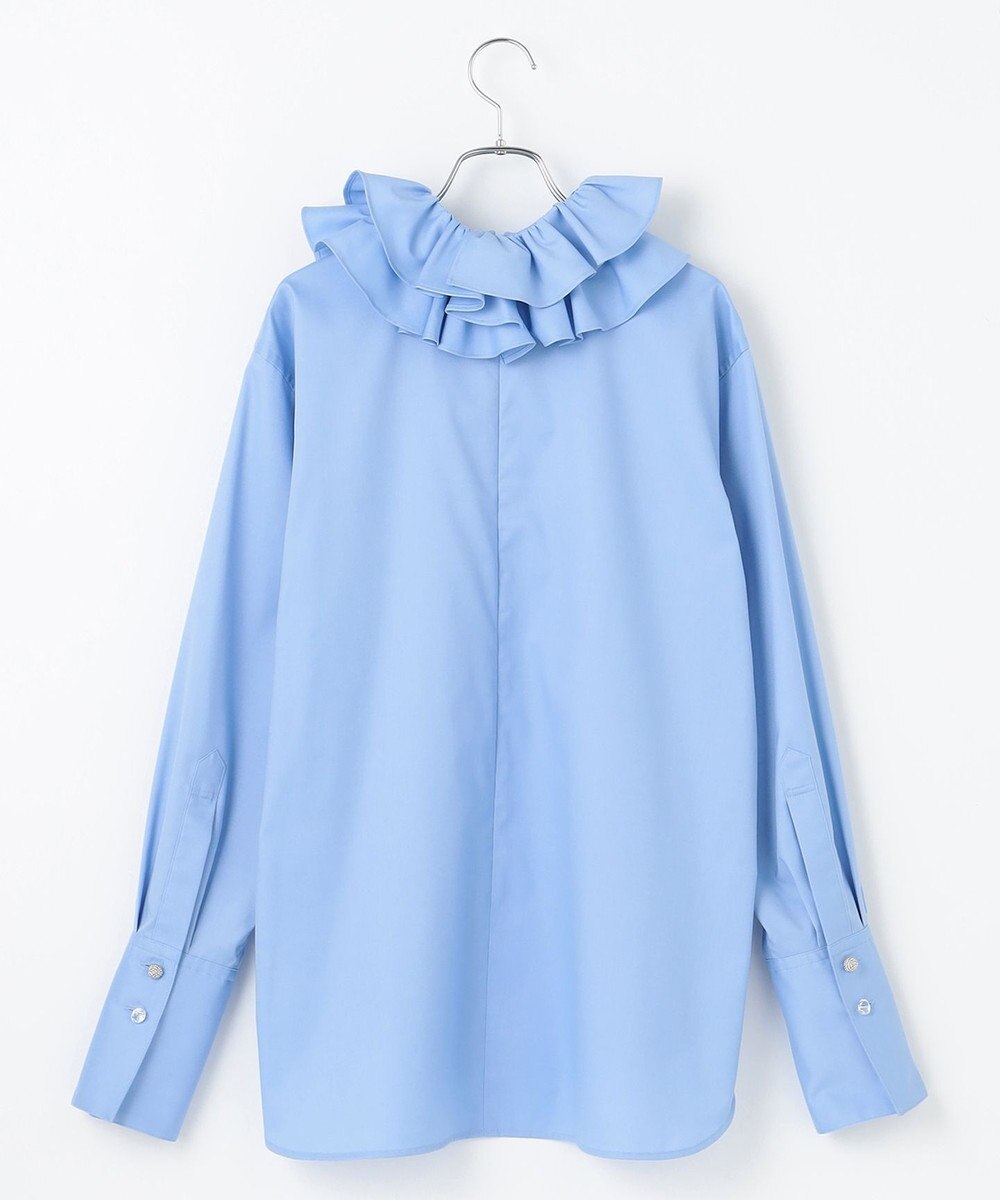 #Newans 【マシンウォッシャブル】ピエロラッフルカラーシャツ 