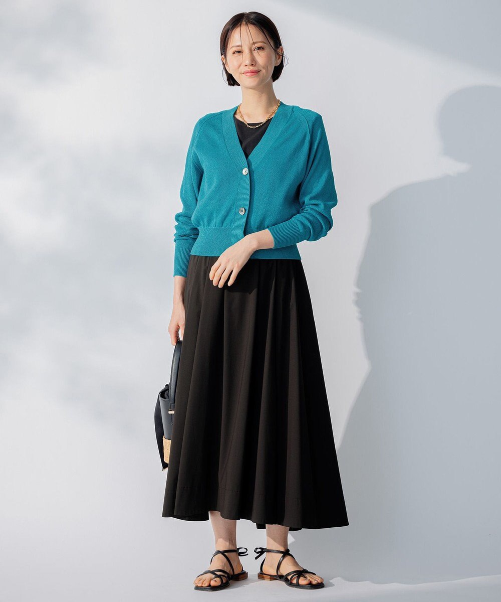 自由区 【接触冷感・洗える・XSサイズあり】ハイツイストポンチノースリーブインナー カットソー 