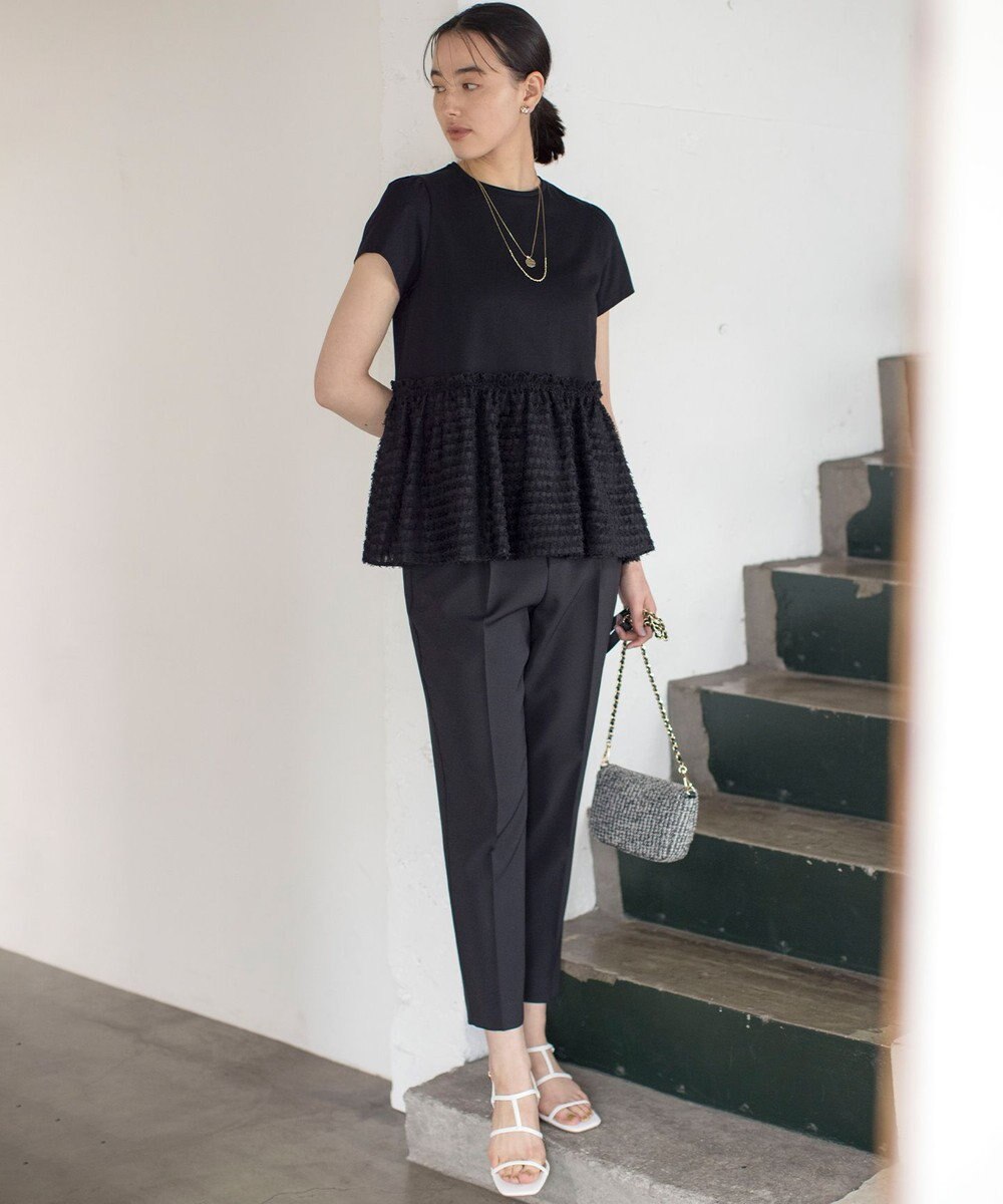 組曲 S 華感フレア カットソー 