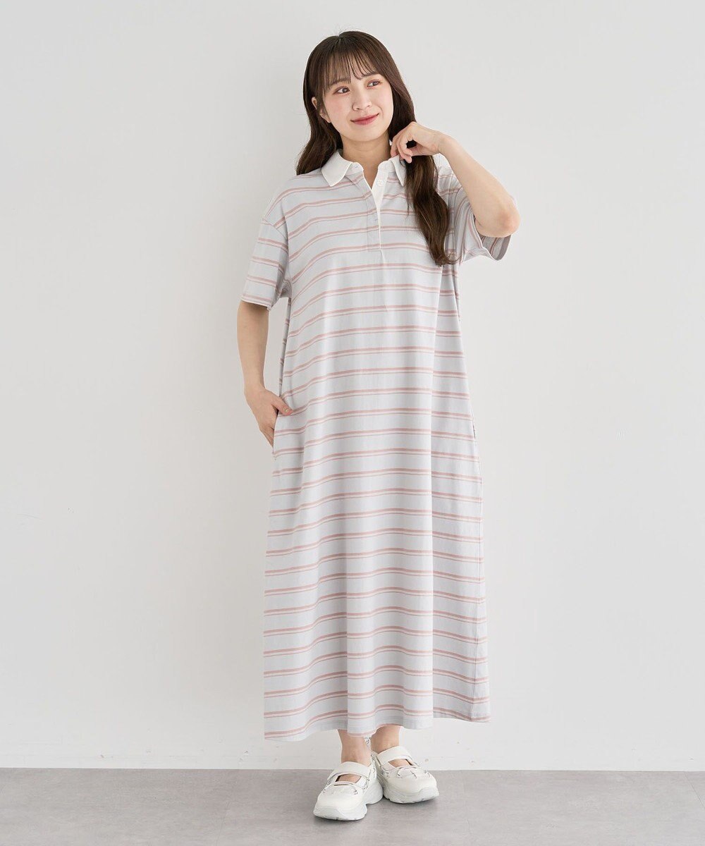 Green Parks ・ＳＵＧＡＲ　ＳＰＯＯＮ　ボーダーポロワンピース 