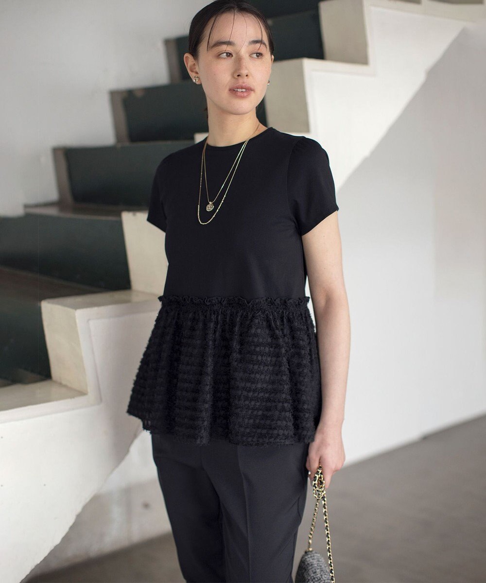 組曲 S 華感フレア カットソー 