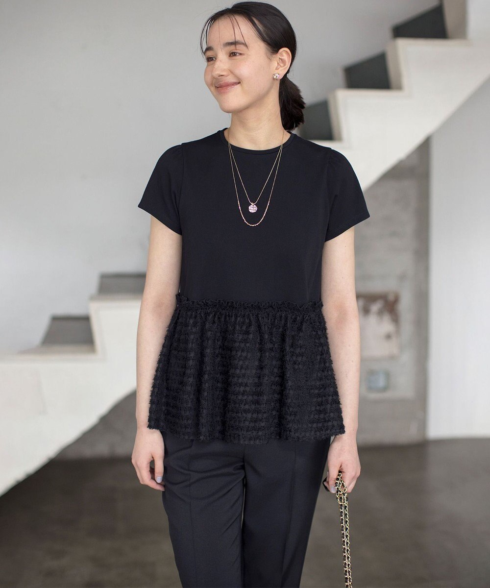 組曲 S 華感フレア カットソー 