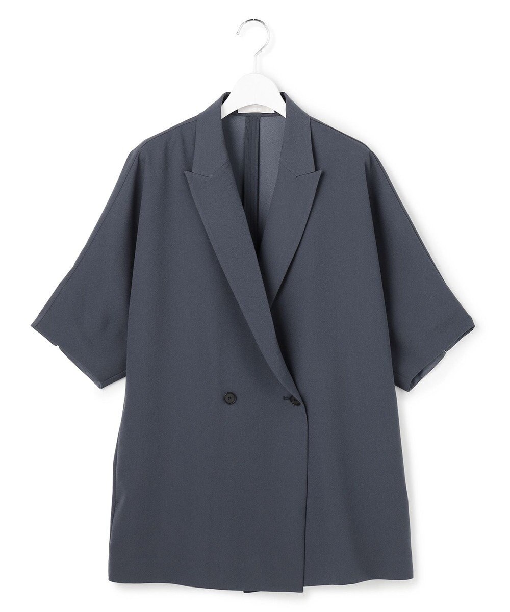 ICB 【先行予約】 FluidBackSatin ハーフスリーブジャケット 