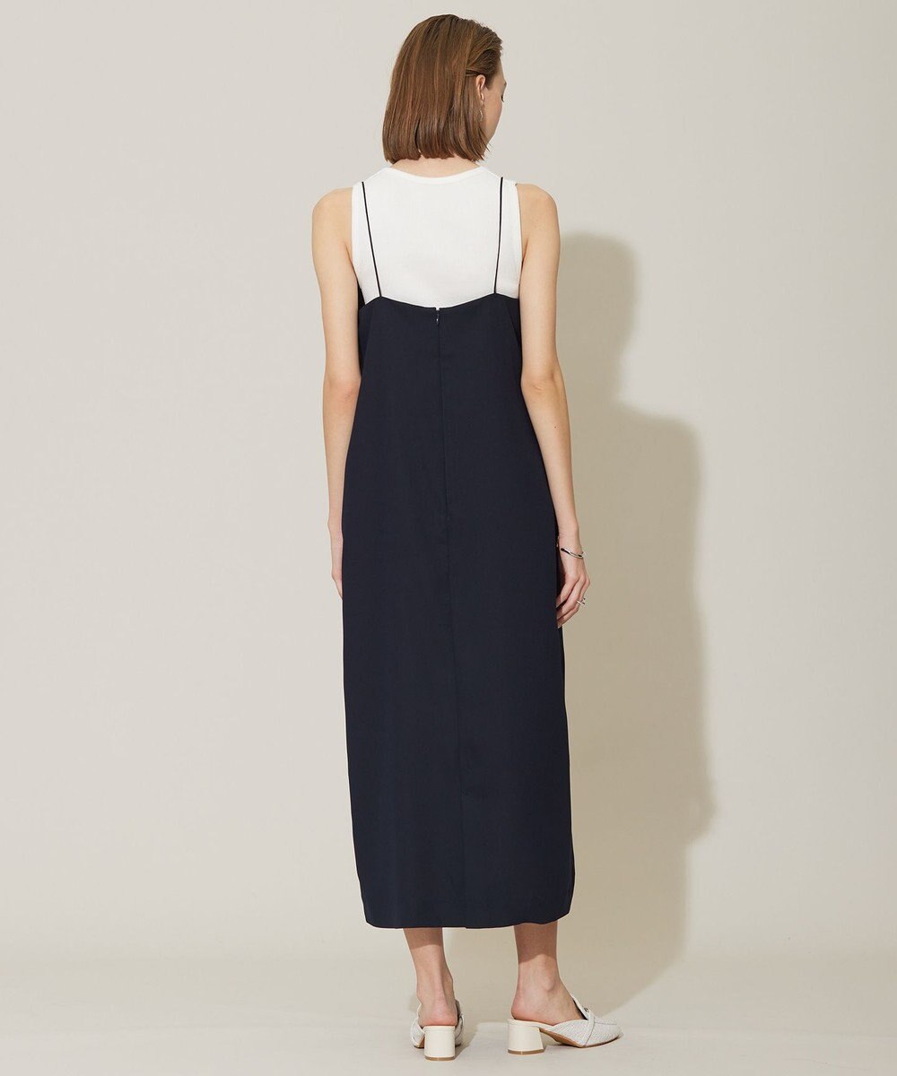 ICB 【接触冷感・UVケア・速乾・洗える】FluidBackSatin キャミソールワンピース 