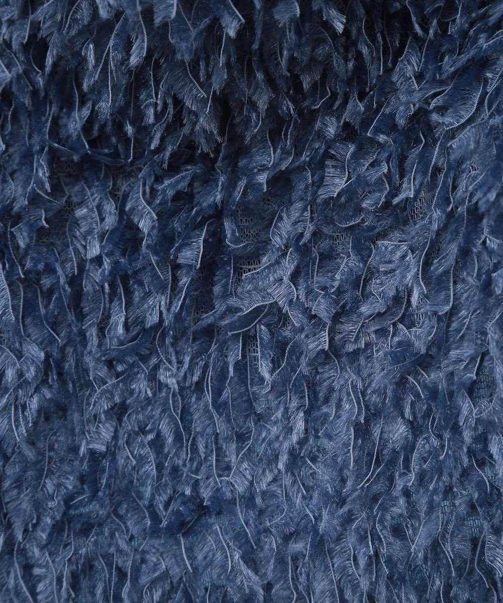 earth music&ecology ベロアリボンフェザービスチェ 