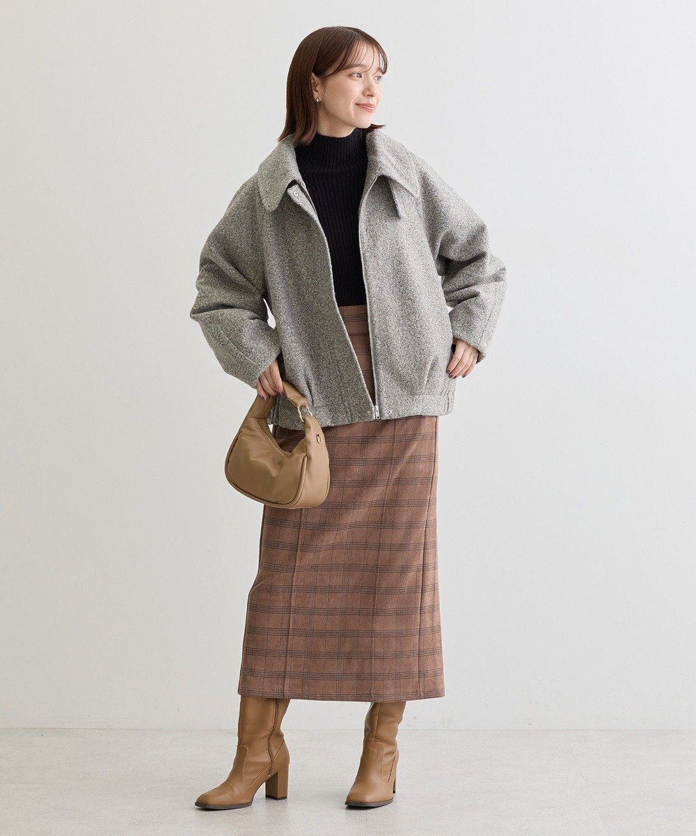 Green Parks ・Ｐｅｔｉｔ　Ｆｌｅｕｒ　ボトルネックリブニット 