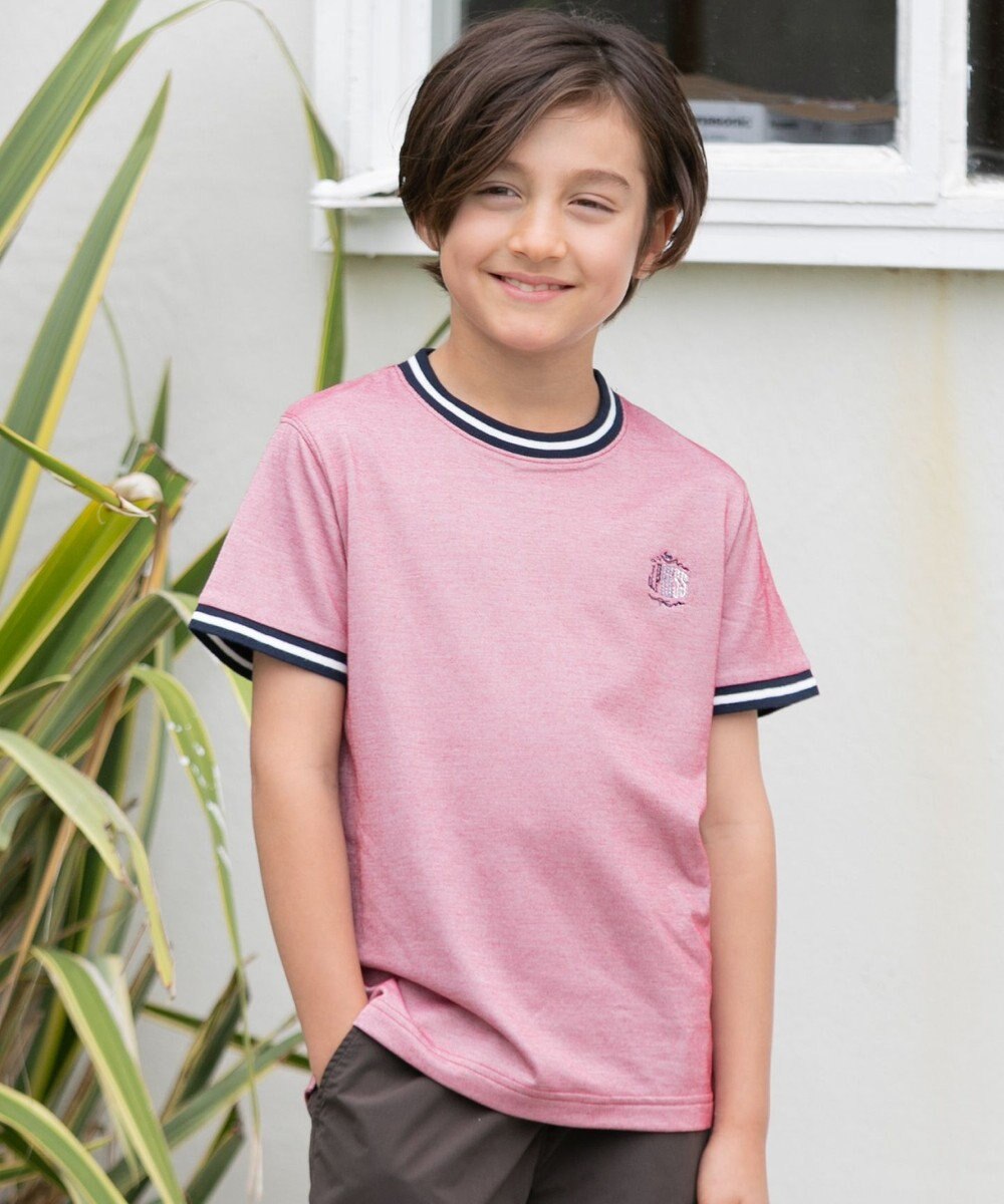 J.PRESS KIDS 【110-130cm】COOLMAX コンビボーダー リブＴシャツ 