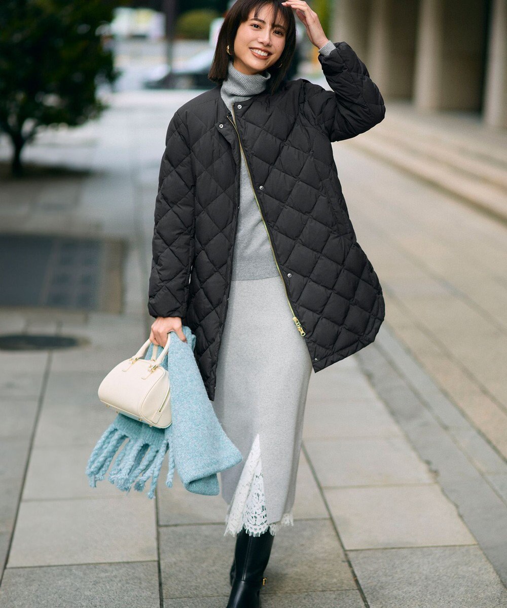 23区 【VERY掲載/洗える】カシミヤブレンド Iライン ニットスカート 