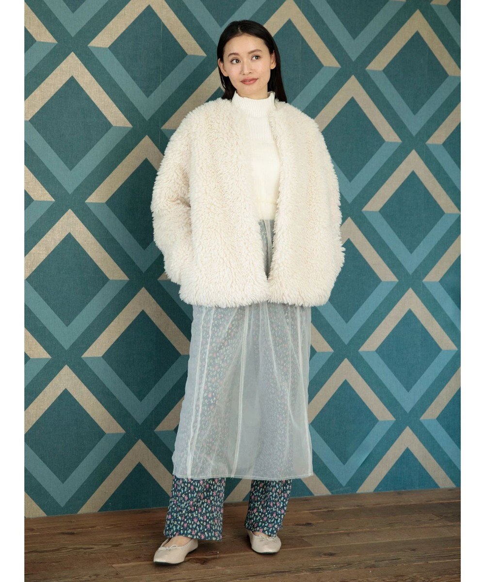 Green Parks ・ＥＬＥＮＣＡＲＥ　ＤＵＥ　シープファーノーカラーコート 