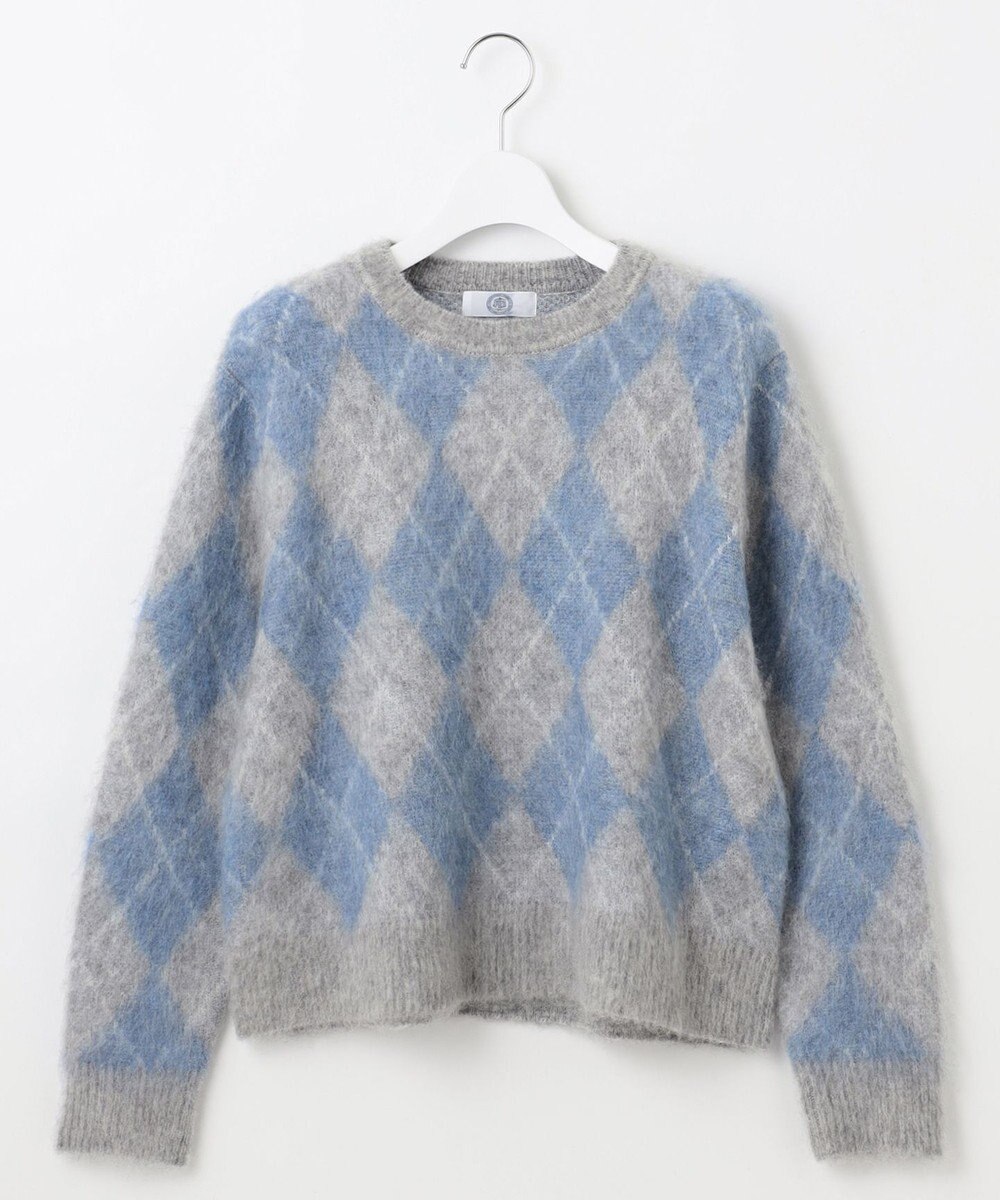 J.PRESS LADIES L 【WEB限定】FLUFFY ARGYLE ニット 