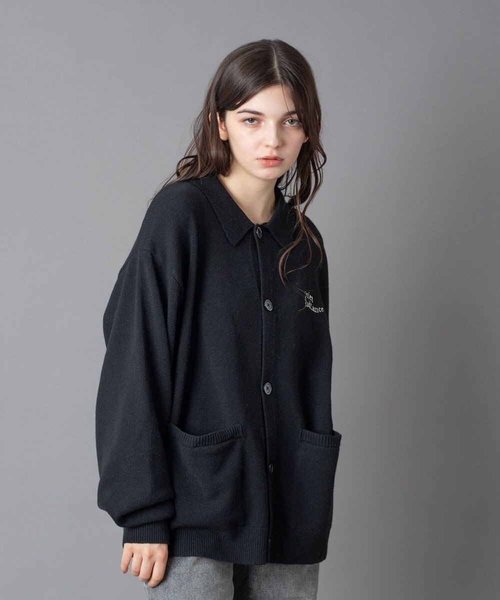 WEGO 【ユニセックス着用ITEM】ワンポイントニットシャツ（LS） 