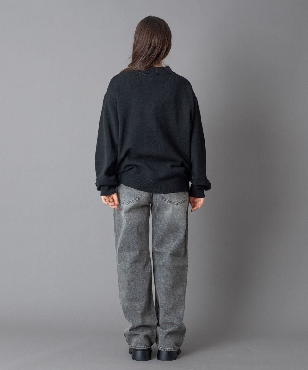 WEGO 【ユニセックス着用ITEM】ワンポイントニットシャツ（LS） 