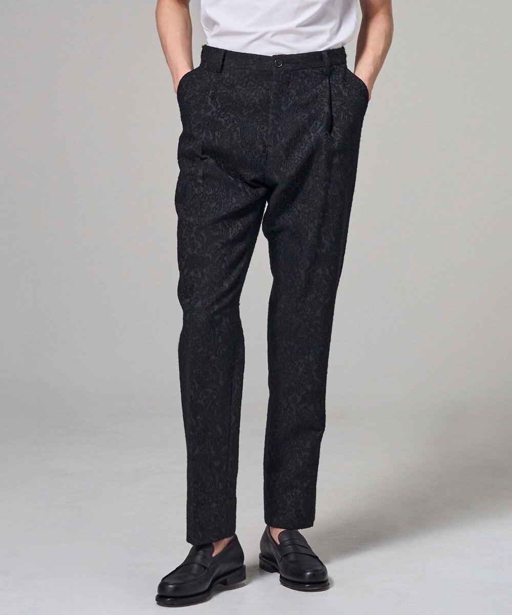 JOSEPH HOMME 【HIGH GRADE LINE】オリエンタルジャガード　タック入りストレートパンツ / HOVE TUCK 