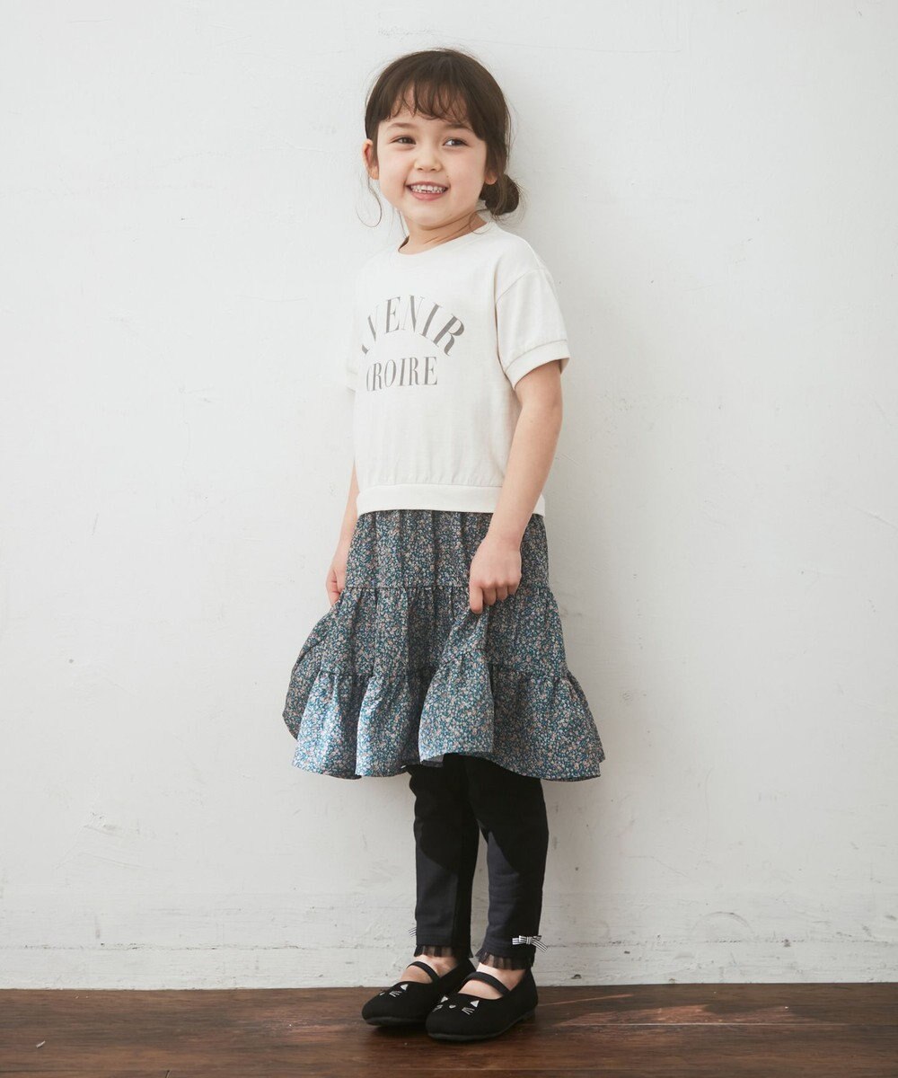 ANY KIDS 花柄ドッキング ワンピース 