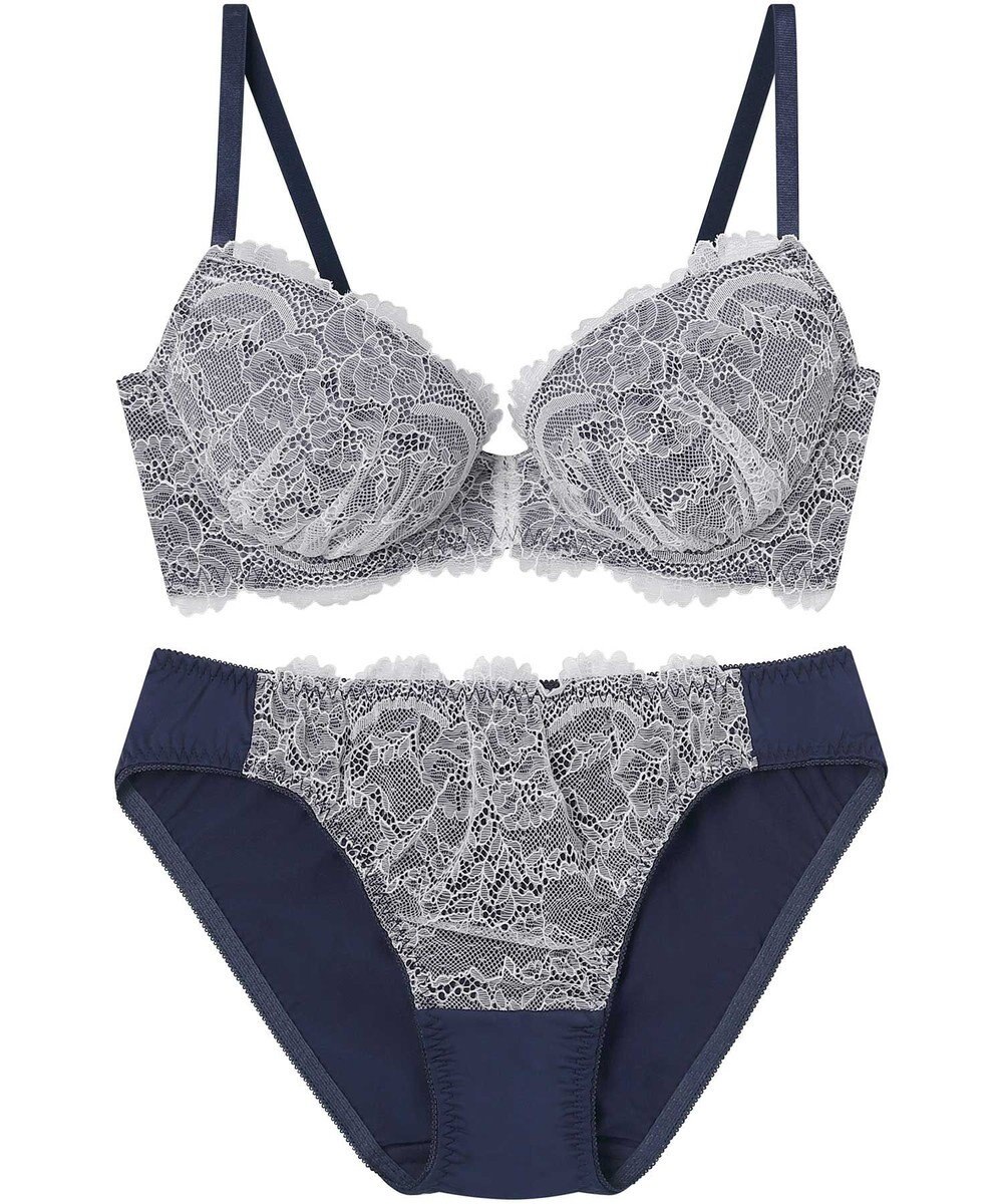 AMPHI ブラジャー ショーツセット まる胸メイク 推し活・推し事応援 Aカップあり 【ブラショーツセット】 上下セット ブラ BBJ201 アンフィ／ワコール 