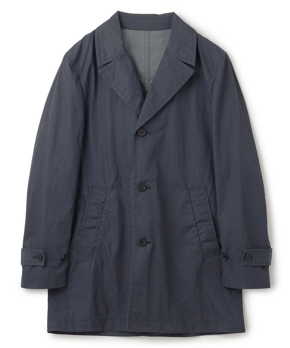 JOSEPH HOMME 【LEON 掲載】ブライトナイロンシャンブレー 　シングルブレストスプリングコート 