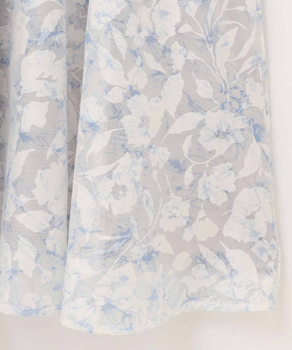 ANY SIS 【洗える】フラワープリントドッキングニット ワンピース 