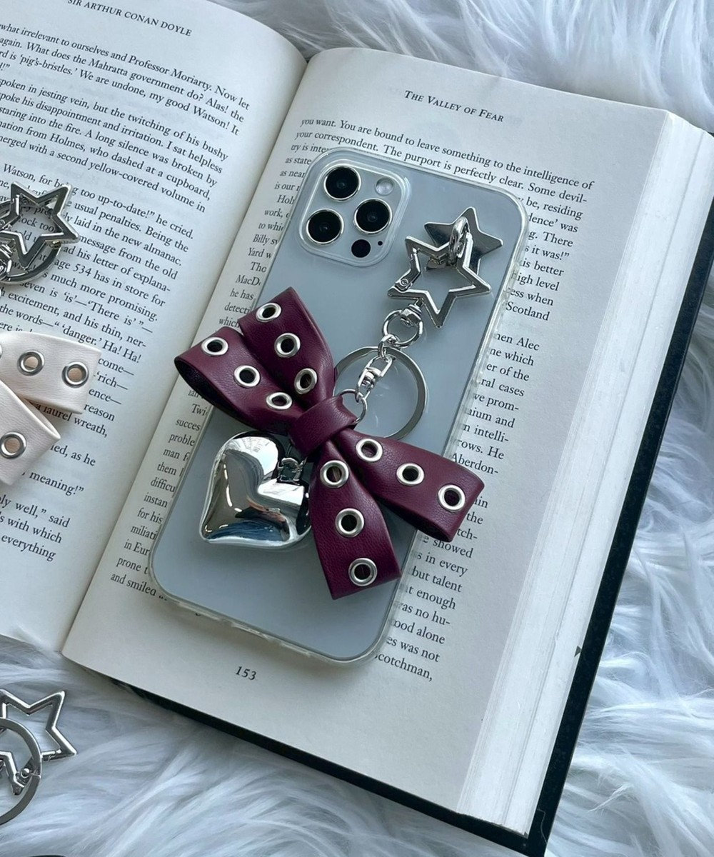 WEGO ハトメリボンハートキーホルダー 