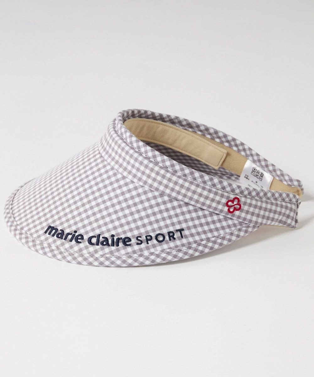 FILA GOLF／marie claire 【marie claire SPORT】ギンガムチェック柄UVクリップサンバイザー 