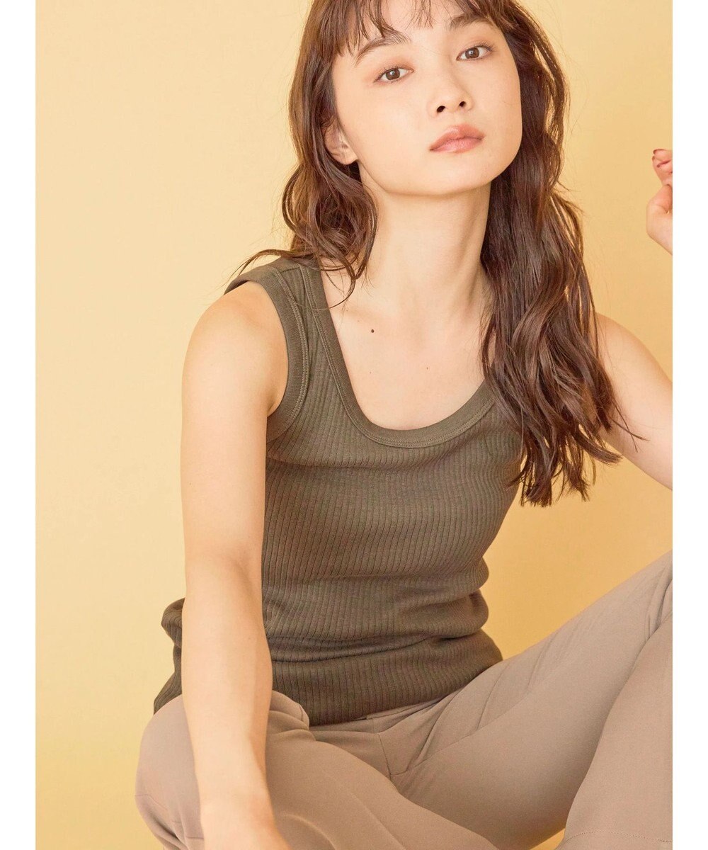 AMERICAN HOLIC 抗菌防臭針抜きリブタンクトップ 