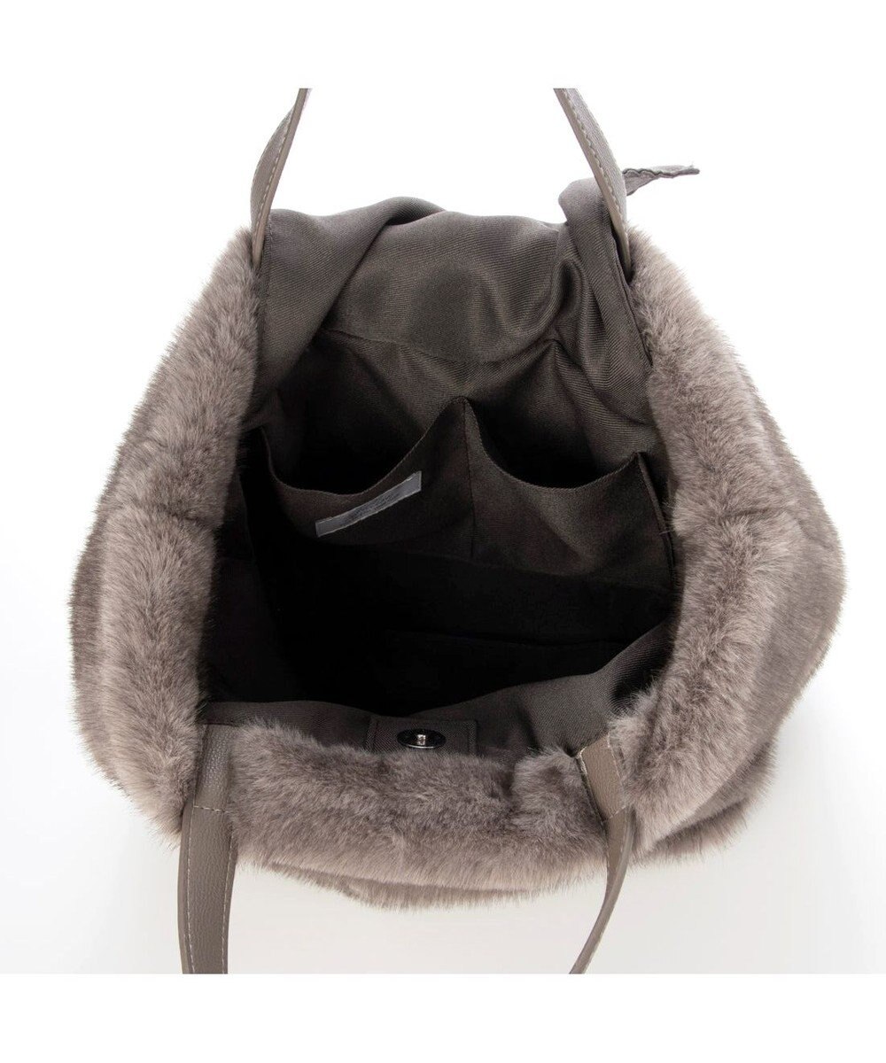 UNBILLION カシュカシュ cachecache / ミンク風ファーシンプルトート 