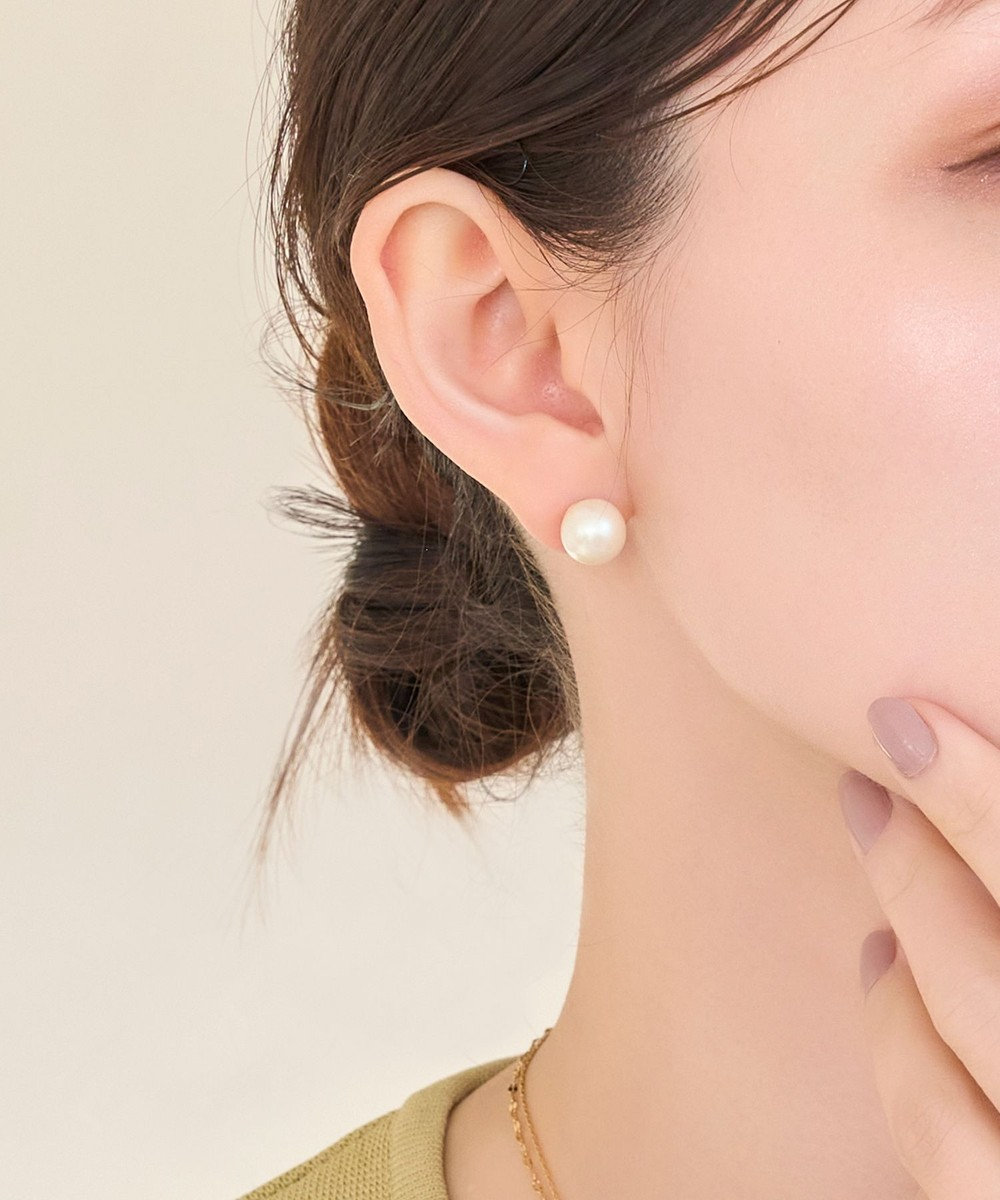 Phoebe 【痛くないシリーズ/金属アレルギー対応】パールリウムライトフィットイヤリング/一粒パール 