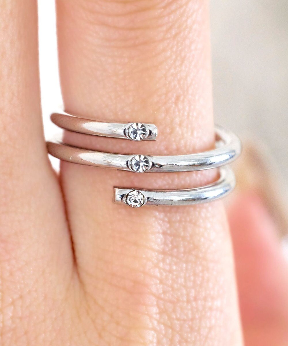 Tiaclasse ポイントストーンリング 