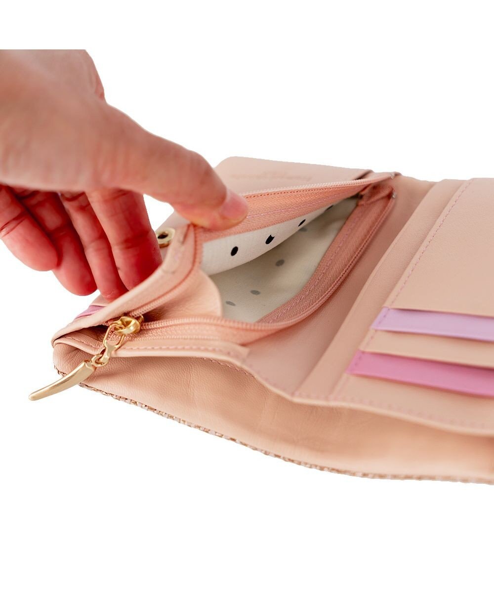 tsumori chisato CARRY キラネコストーン 2つ折り財布 