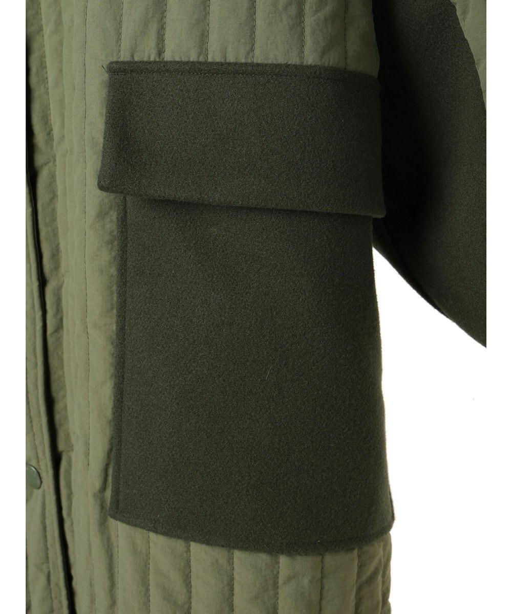 AMERICAN HOLIC キルポカ異素材Ｍｉｘロングコート 