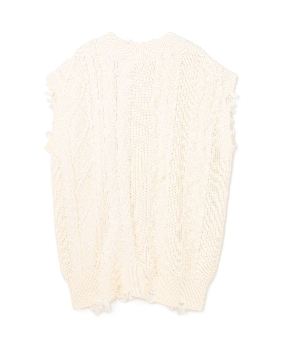 GRACE CONTINENTAL クラッシュニットトップ 