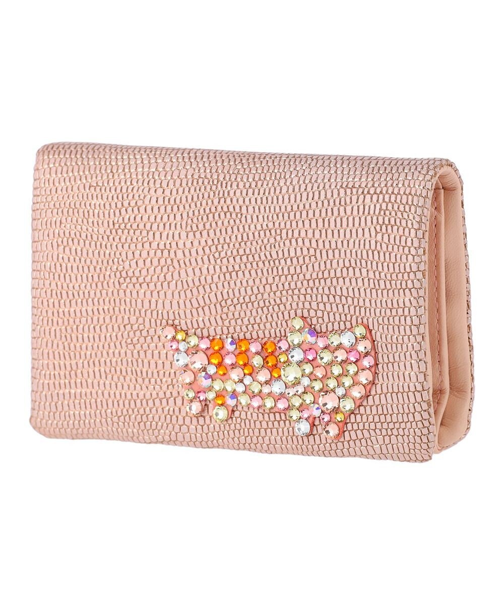 tsumori chisato CARRY キラネコストーン 2つ折り財布 