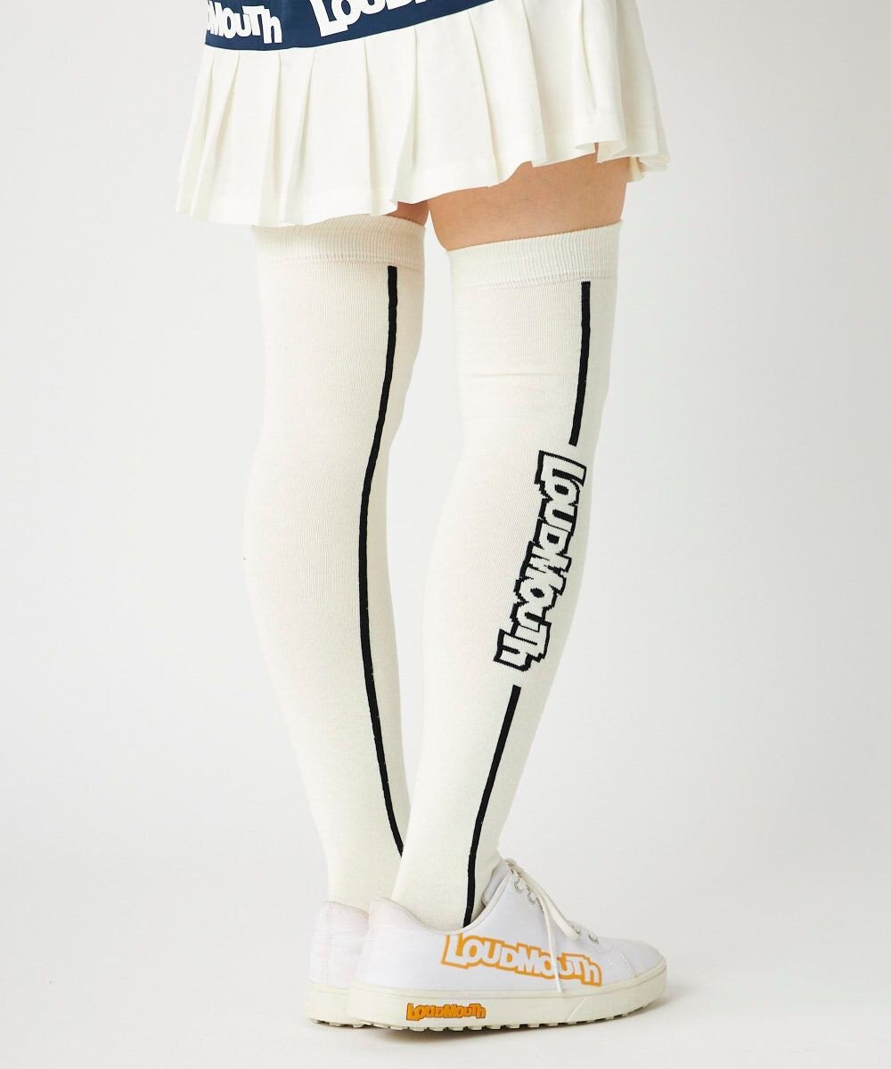 FILA GOLF／marie claire 【LOUDMOUTH】ロゴ入りニーハイソックス 